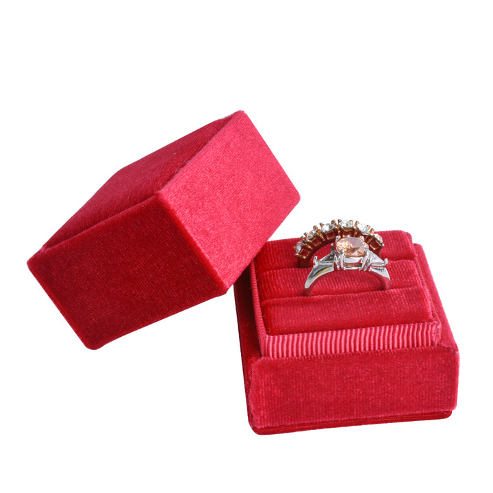 Red velvet box jewelry