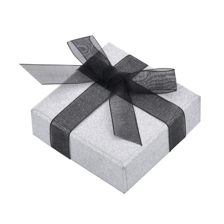 Luxury Sliver Color Jewelry Package Cardboard Box With Pouch And Paper Bag