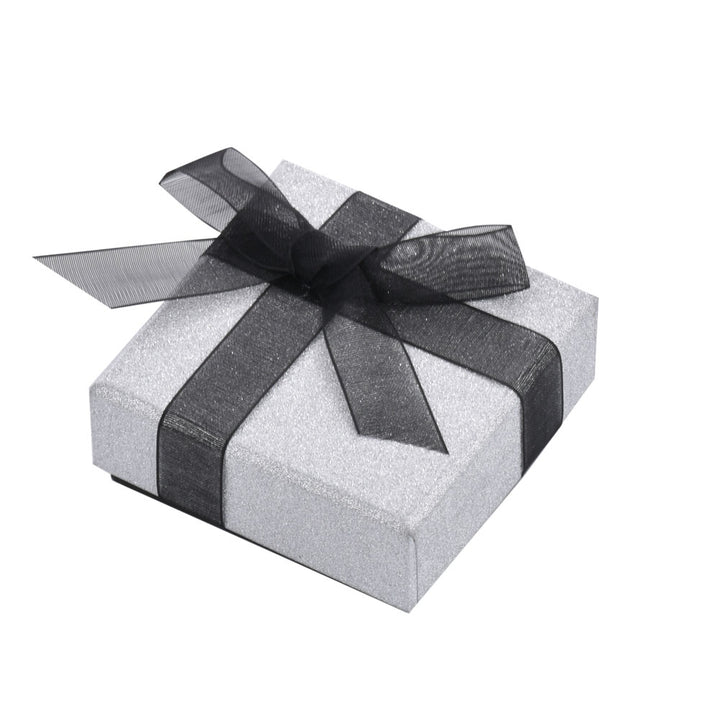 Luxury Sliver Color Jewelry Package Cardboard Box With Pouch And Paper Bag
