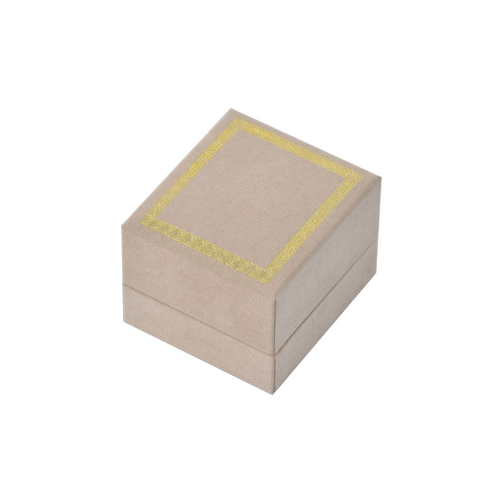 High-End Luxury Jewelry Package Boxes With Gold Trim For Wedding