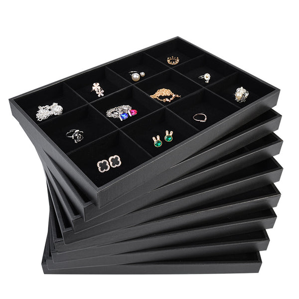 Jewelry Tray Storage Box Ring Necklace Pendant Bracelet Bracelet Earrings Large Capacity Jewelry Display Tray