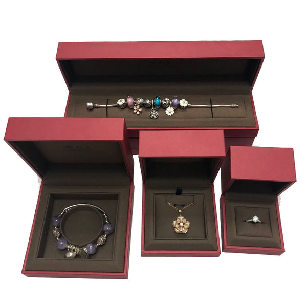 High-end Leather-filled Paper Jewelry Box, Storage Box, S-style Bracelet, Bracelet, Ring Packaging, Jewelry Box, Custom-made.