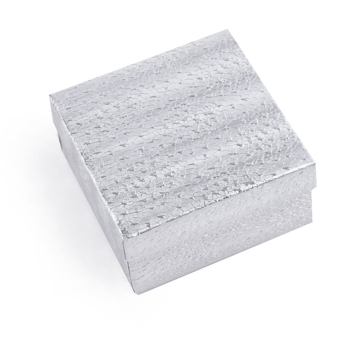 Sliver Foil Cotton Filled Cardboard Paper Box For Display