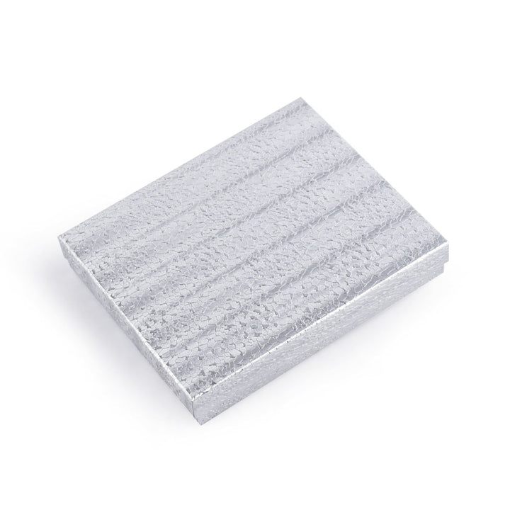 Sliver Foil Cotton Filled Cardboard Paper Box For Display