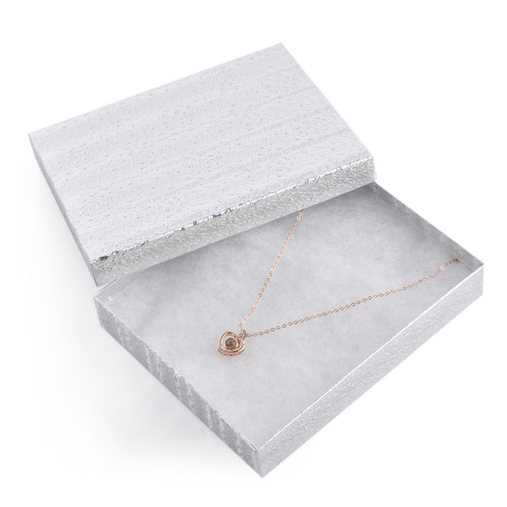 Sliver Foil Cotton Filled Cardboard Paper Box For Display