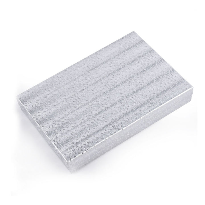 Sliver Foil Cotton Filled Cardboard Paper Box For Display