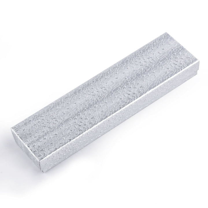 Sliver Foil Cotton Filled Cardboard Paper Box For Display