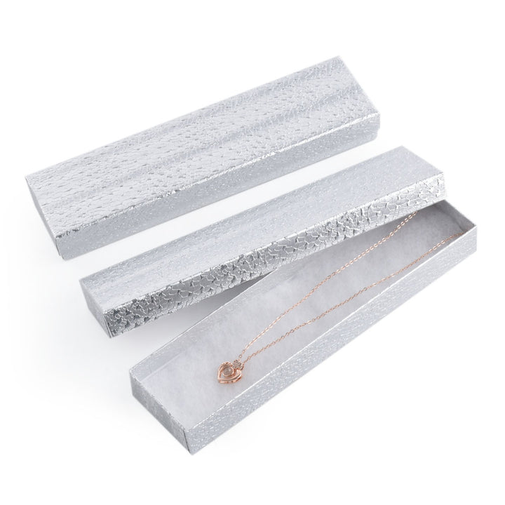 Sliver Foil Cotton Filled Cardboard Paper Box For Display