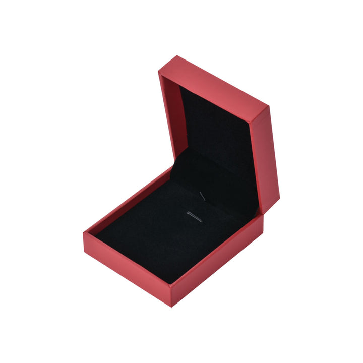 High-End Elegant Red Color Jewelry Package Leatherette Box For Wedding Gift Box