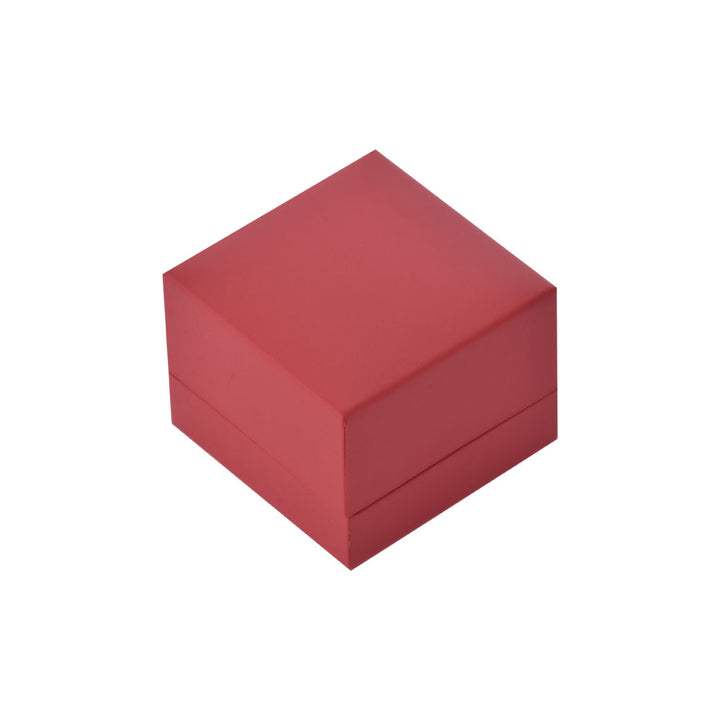 High-End Elegant Red Color Jewelry Package Leatherette Box For Wedding Gift Box