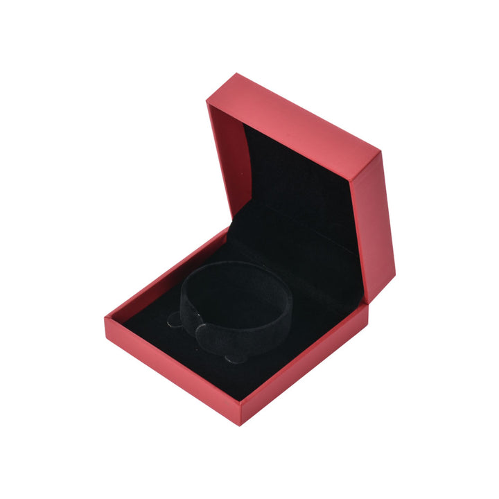 High-End Elegant Red Color Jewelry Package Leatherette Box For Wedding Gift Box