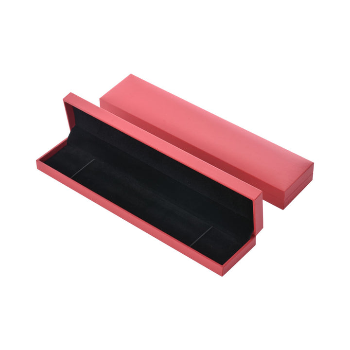High-End Elegant Red Color Jewelry Package Leatherette Box For Wedding Gift Box