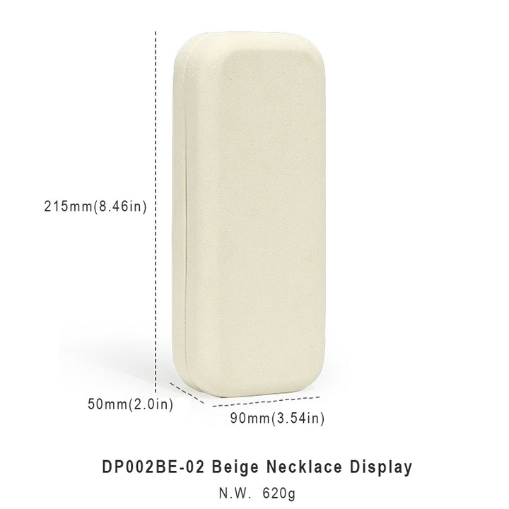 Beige Suede Luxury Jewelry Display