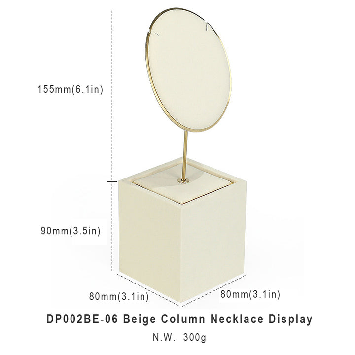 Beige Suede Luxury Jewelry Display