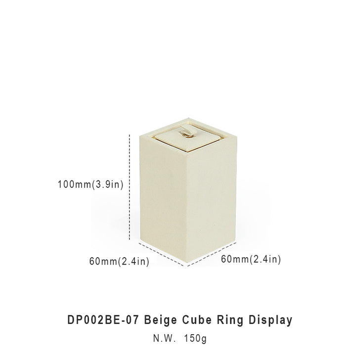 Beige Suede Luxury Jewelry Display