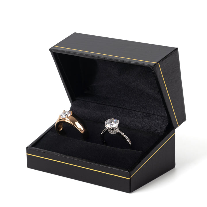 Popular Jewelry Boxes With Gold Trim For Weeding Proposal