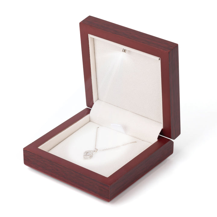 Imitation wood grain high gloss ring light box