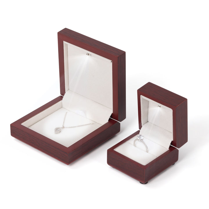 Imitation wood grain high gloss ring light box