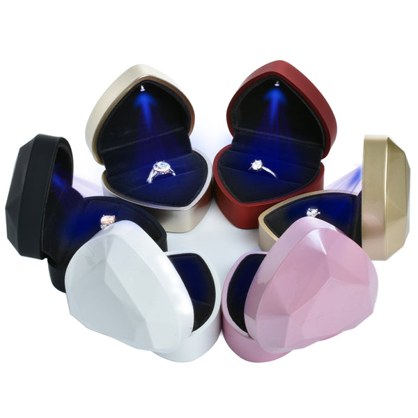 Love shaped ring light box