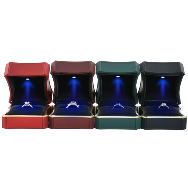 Super cool waist-cinching luxury ring box with light