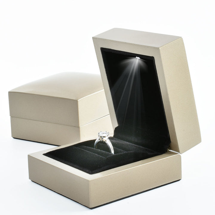 Square thickened imitation wood ring light box