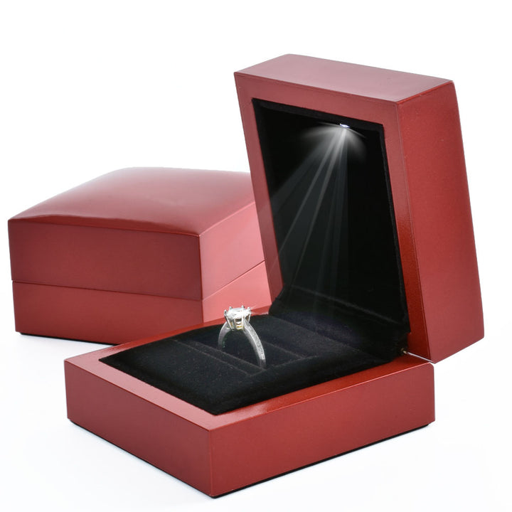 Square thickened imitation wood ring light box
