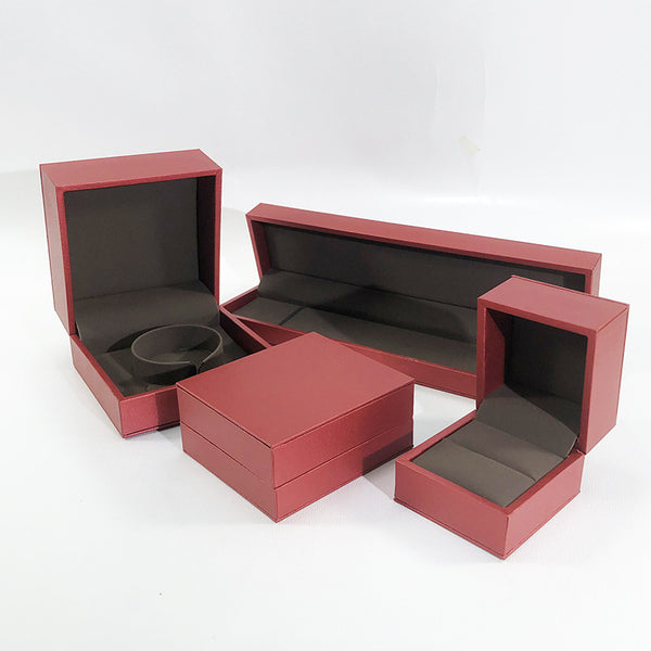New Double Cover Sheet Thickened Right-angle Flip Cover Filled with Leather Paper Jewelry Box Gold Jewelry Packaging Box Ring Necklace Box