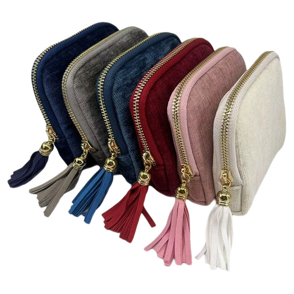 Portable Tassel Zipper Jewelry Bag Multi-layer Crystal Bracelet Pearl Bracelet Storage Bag Jewelry Bag Manufacturer Approval