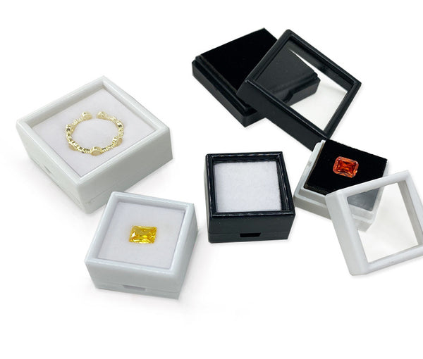 Acrylic Square Box, Color Treasure Box, Gemstone Box, Loose Stone Box, Plastic Transparent Ring, Diamond Box, Loose Diamond Box, Display Box.