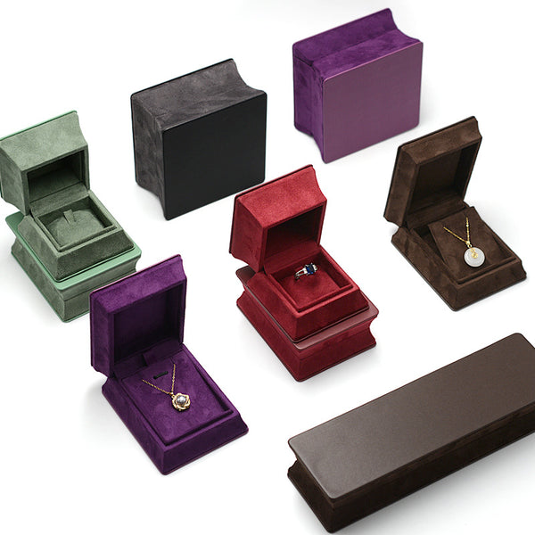Waist jewelry packaging box PU leather ring box pendant earrings bracelet box jade ancient method packaging box