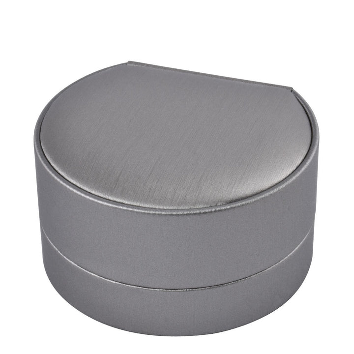 Semicircular-Shaped PU Leather Ring Pendant Box Antique Style For Wedding Gift Box