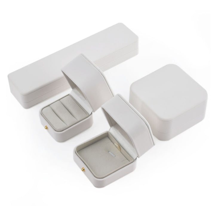 Luxury Rounded Corners Multi Color PU Leather Packaging Boxes For ...