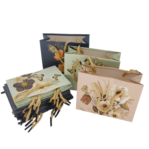 12pcs/lot High Quality Beautiful Multi-color Gift Bags