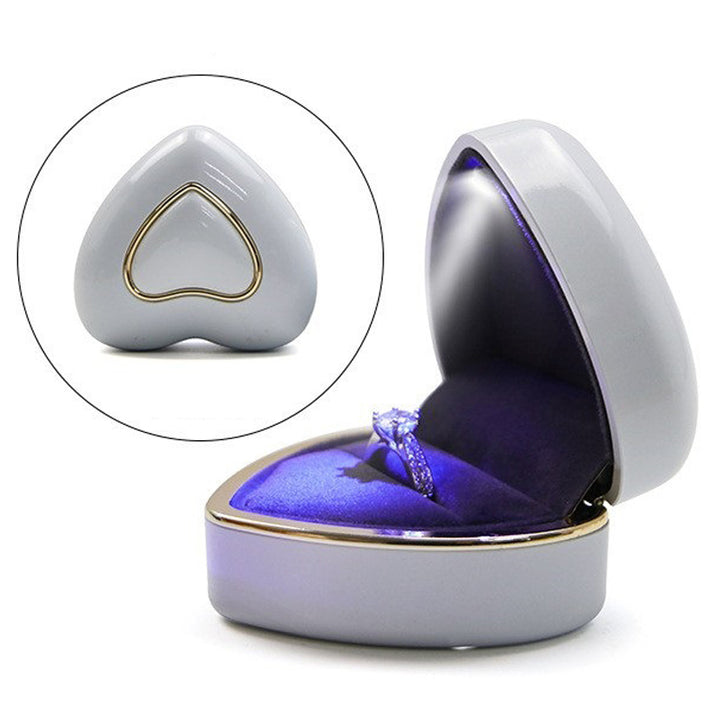 New heart-shaped multi-color led pendant box