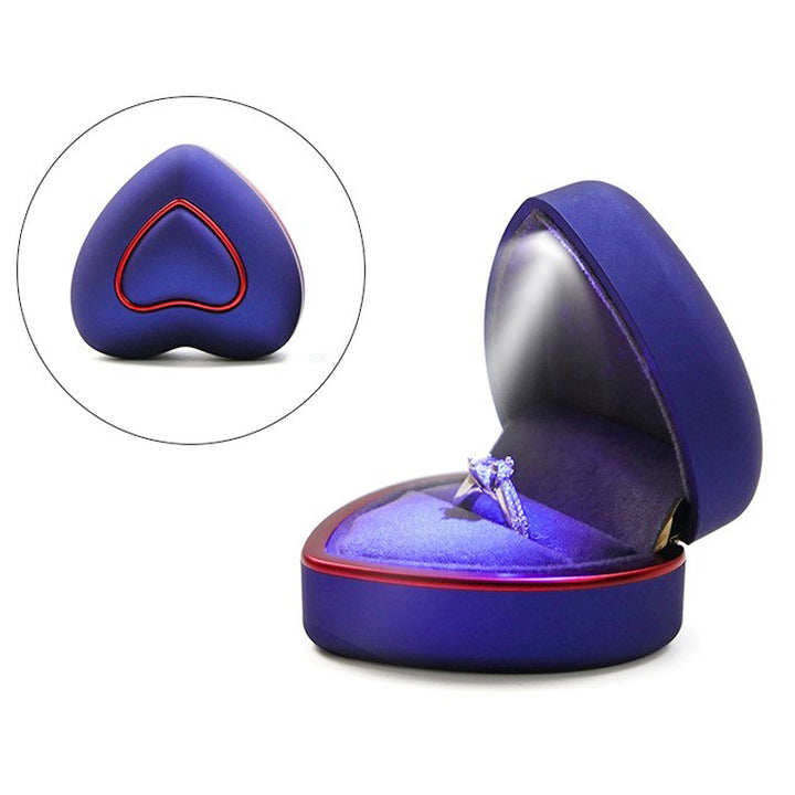 New heart-shaped multi-color led pendant box