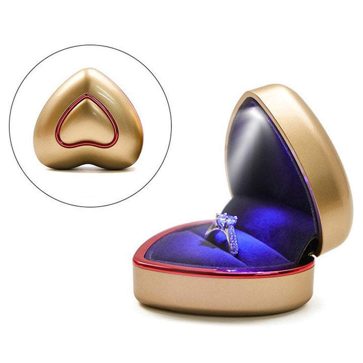 New heart-shaped multi-color led pendant box