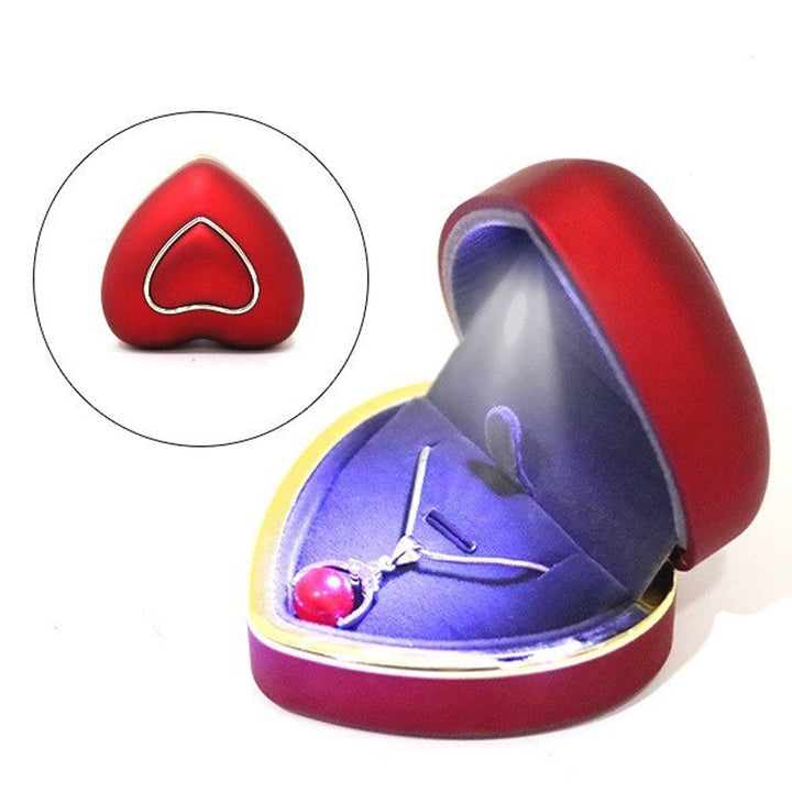 New heart-shaped multi-color led pendant box