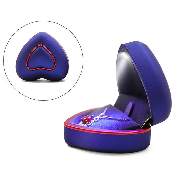 New heart-shaped multi-color led pendant box