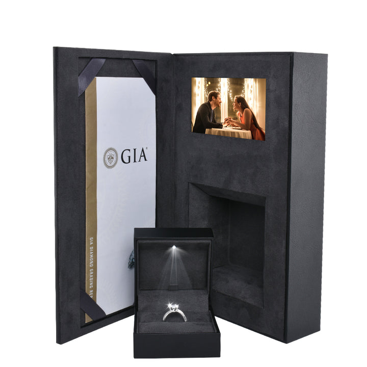 Book Shape Video Ring Boxes