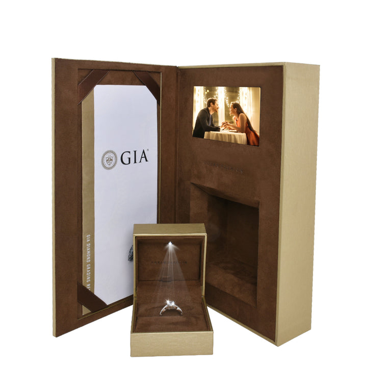 Book Shape Video Ring Boxes