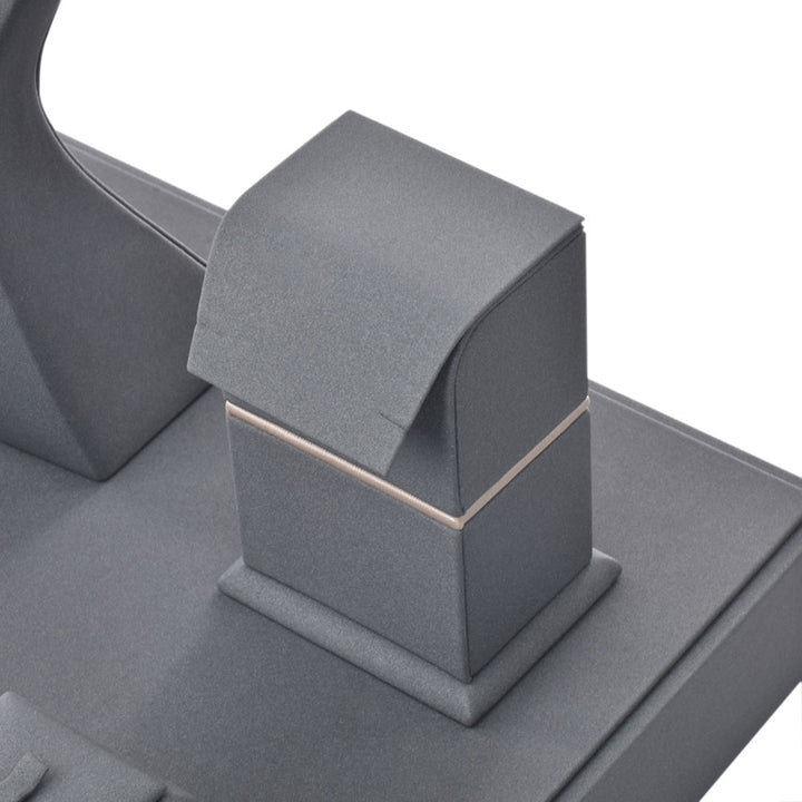 Multi Color PU Materials Complete Window Sets For Jewelry Display