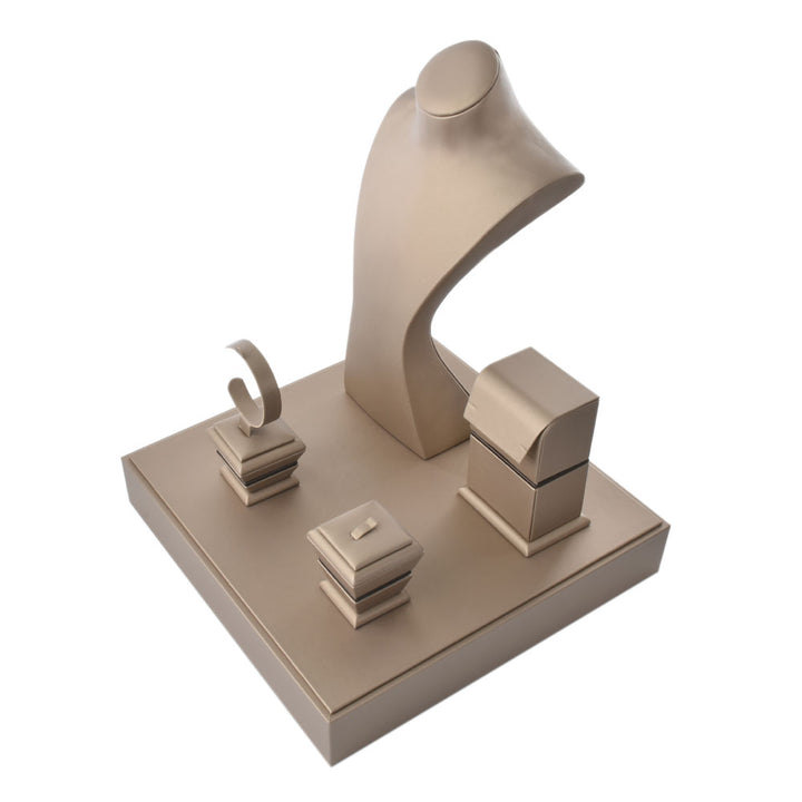 Multi Color PU Materials Complete Window Sets For Jewelry Display
