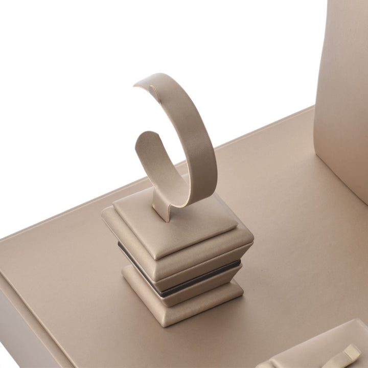 Multi Color PU Materials Complete Window Sets For Jewelry Display