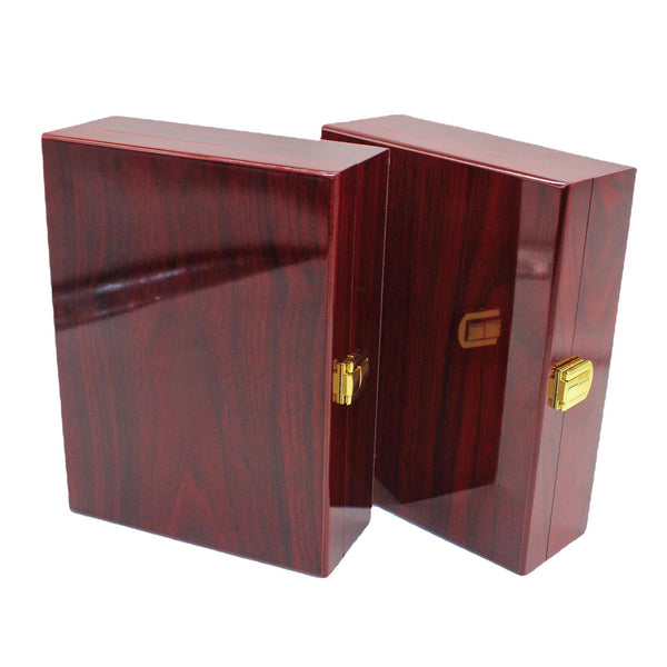 The Source Factory Can Add Logo Mahogany Pattern Glossy Lacquer Box Belt Packaging Wooden Box High-end Belt Gift Box in Stock.